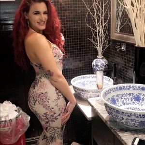 Floral / lace jumpsuit